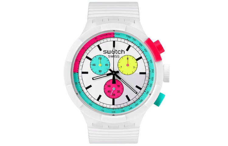 SWATCH SWATCH Unisex 47mm White Watch SB06W100