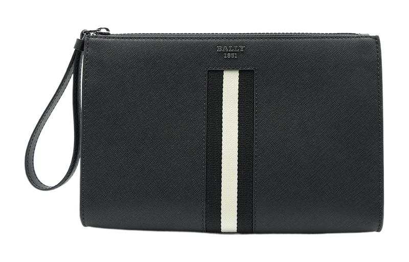 BALLY BALLY Cow Leather Clutch Regular Men's Black