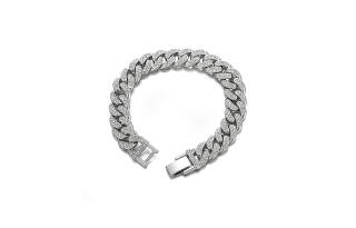 Inkopper Synthetic Cubic Zirconia Bracelets Unisex