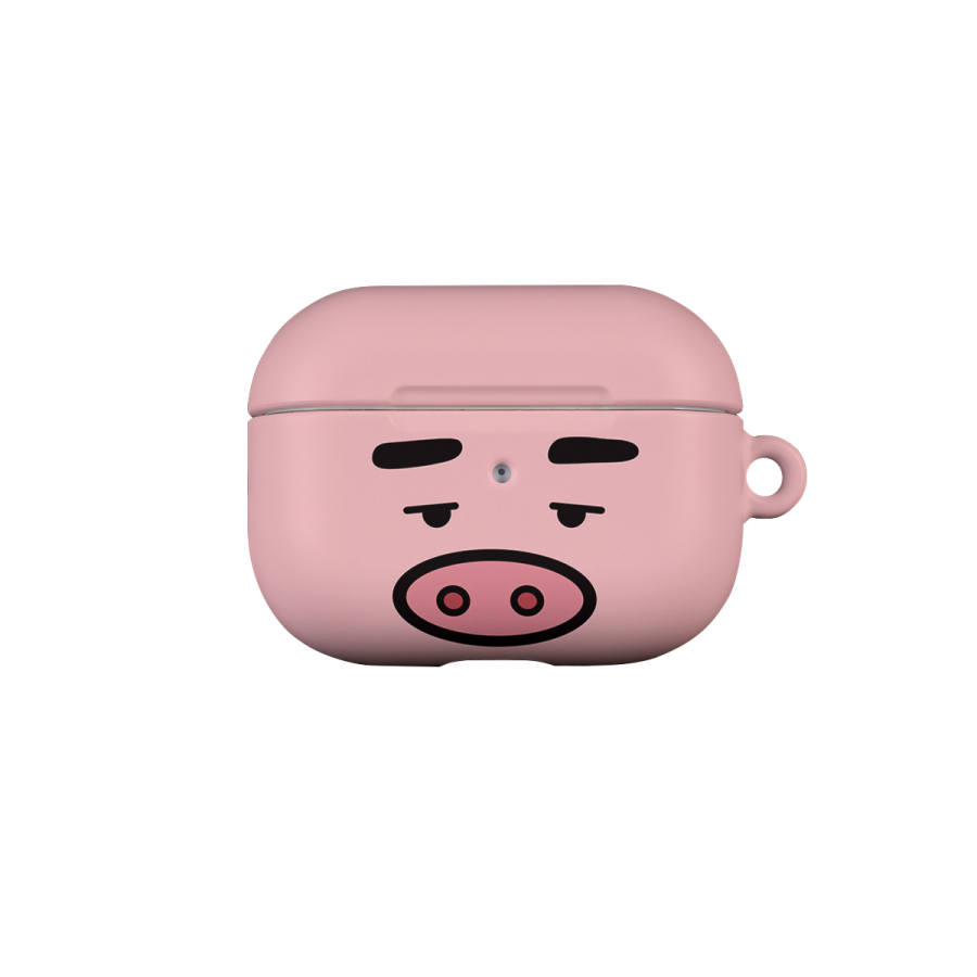 Keshami Compatibility With Apple AirPods Pro 3/Pro 2/AirPods 4/3 PC Matte Hard Shell Cartoon Pink Piggy Headphone Cases