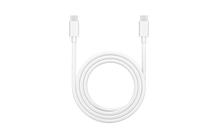 OPPO 1m USB C To USB C Fast Charging Supported 8A High Current, White Cables
