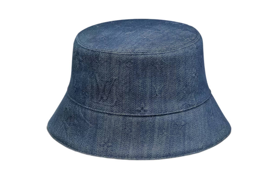LOUIS VUITTON LOUIS VUITTON Monogram Cotton Bucket Hats Men's Blue
