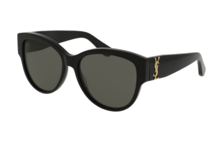 SAINT LAURENT SAINT LAURENT SL M3 55 Grey & Black Sunglasses