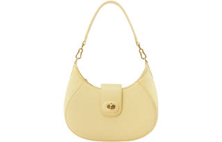 JONBAG Synthetic Leather Shoulder Bag, Crossbody Bag Medium Women's Yellow Cream
