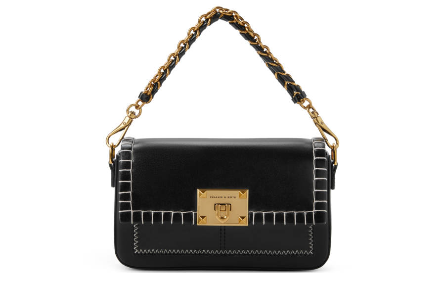 CHARLES&KEITH Pu Charles & Keith Bag, Small Square Bag, Shoulder Bag, Crossbody Bag, Handbag Small Women's Multicolor