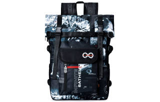 8atheist Polyester Backpack Unisex Black