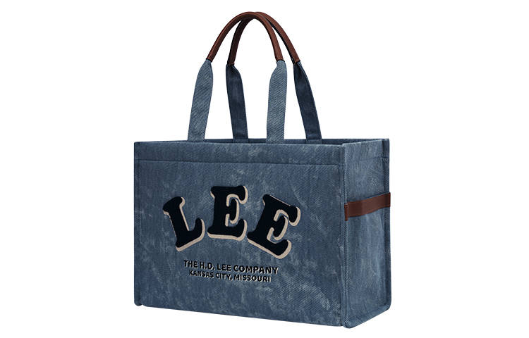 Lee Denim Handbag, Shoulder Bag Large Women's Washed Blue