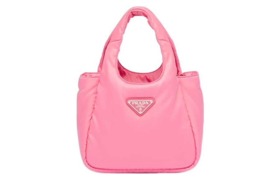PRADA Re Nylon Fabric Tote Bag, Shopping Bag, Handbag Mini Women's Pink
