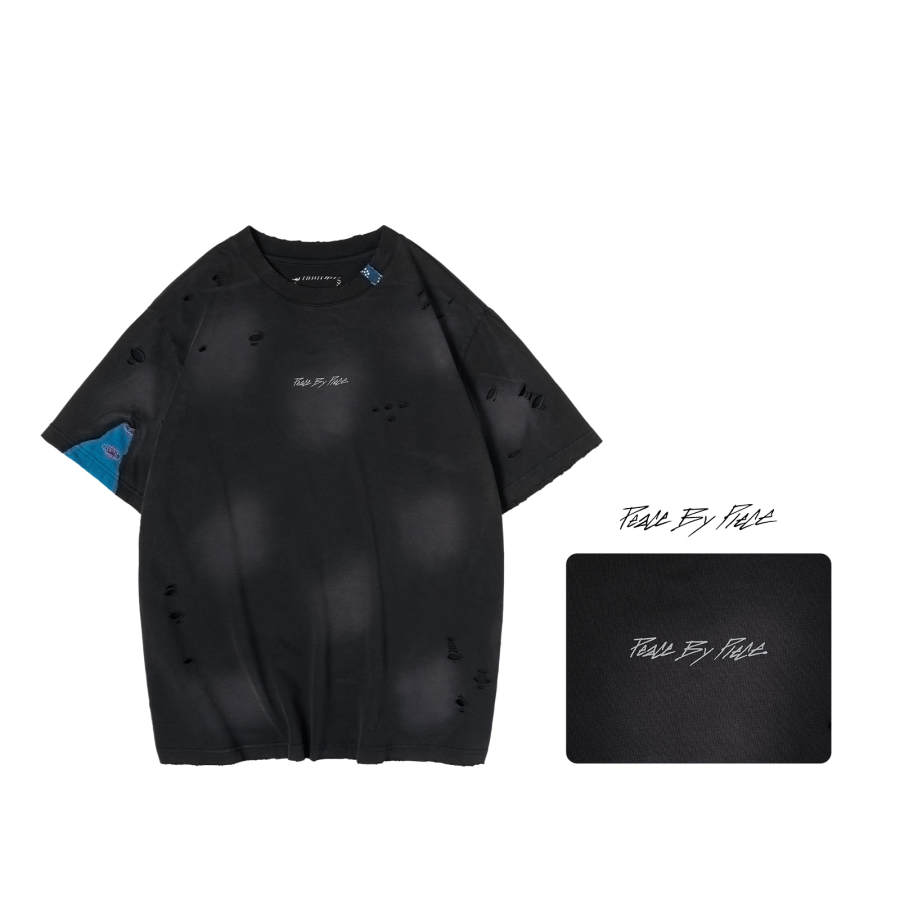 XVESSEL T Shirts Unisex Black Crew Neck Moderate Straight Fit