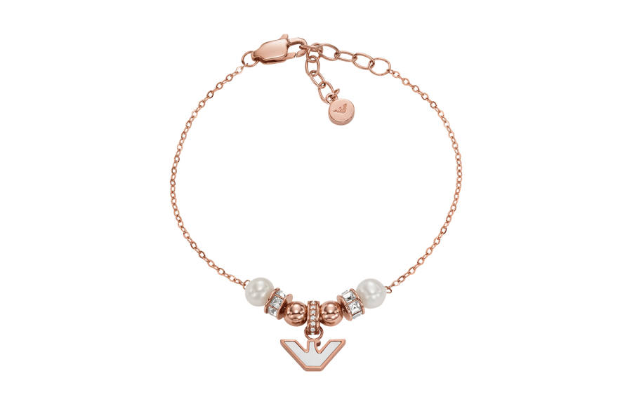 EMPORIO ARMANI Mother Of Pearl Bracelets Women's Rose Gold