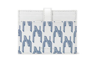 NUCELLE PVC Document Wallet, Card Holder Small Women's Capri Blue/Summer Brown