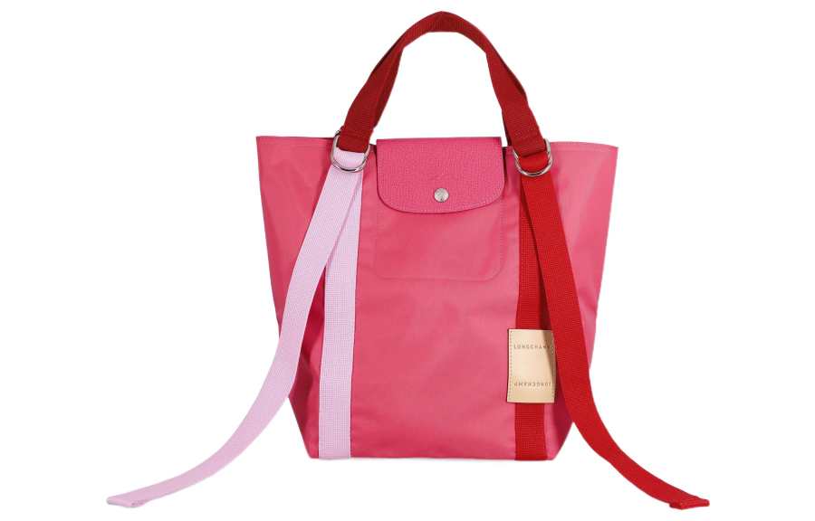 LONGCHAMP Le Pliage Re play Nylon Tote Bag, Shopping Bag, Shoulder Bag, Handbag Small Women's Fuchsia