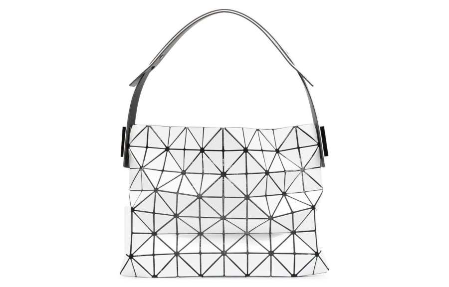 ISSEY MIYAKE Baguette Polyester Baguette Bag Handbag, Shoulder Bag Women's Light Gray