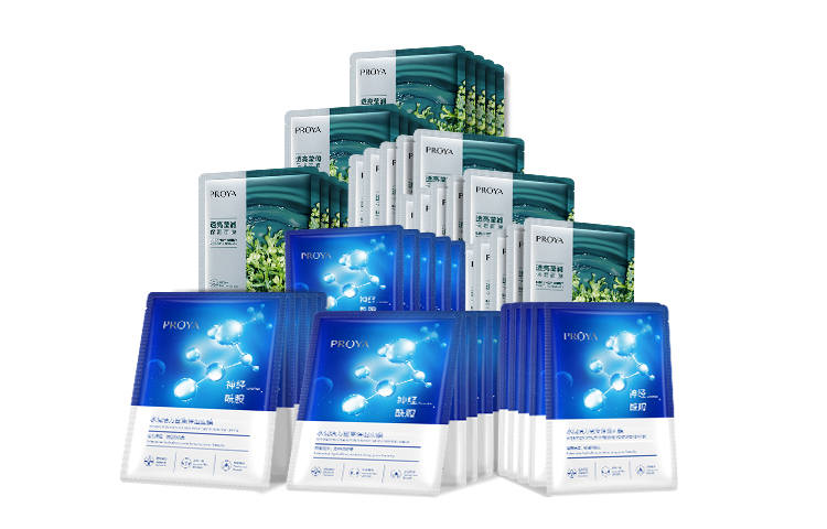 PROYA Chlorella, Ceramide Facial Mask Gift Pack Moisturizing And Nourishing Repairing Various Skin Types 30 Pcs+20 Pcs