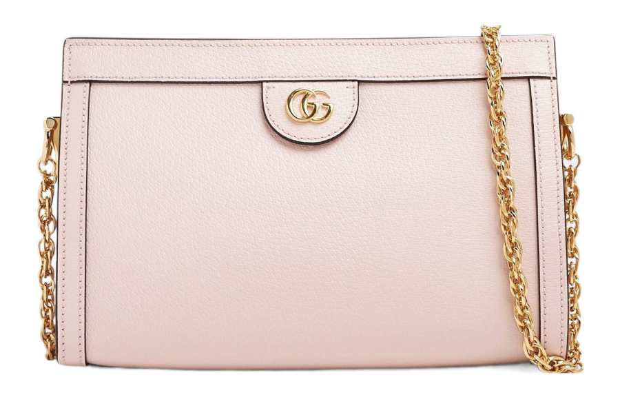 GUCCI Ophidia Leather Crossbody Bag, Shoulder Bag Women's Light Pink