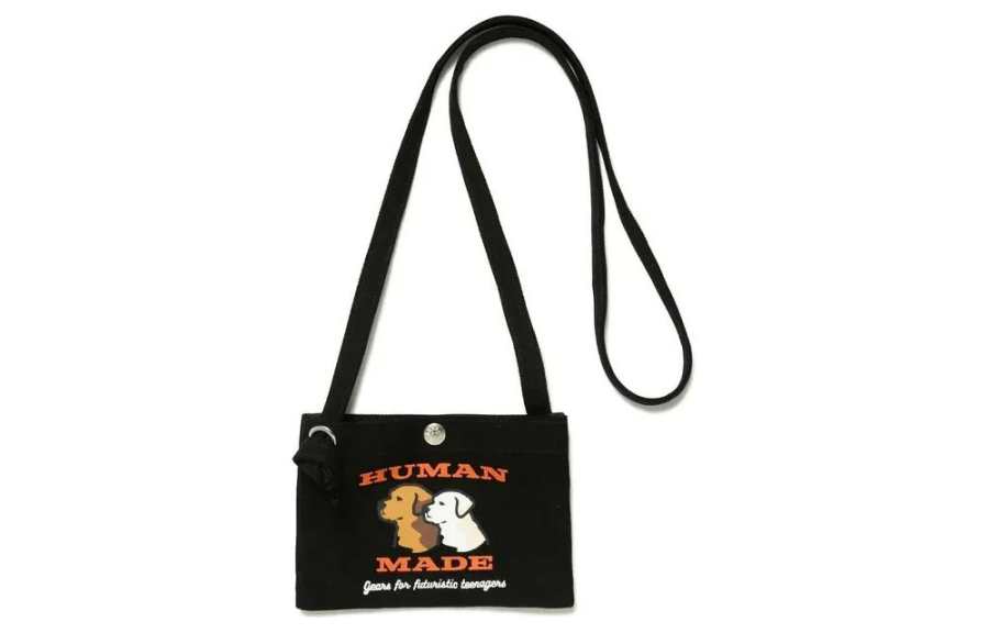 HUMAN MADE HUMAN MADE Cotton Shoulder Bag Unisex Black