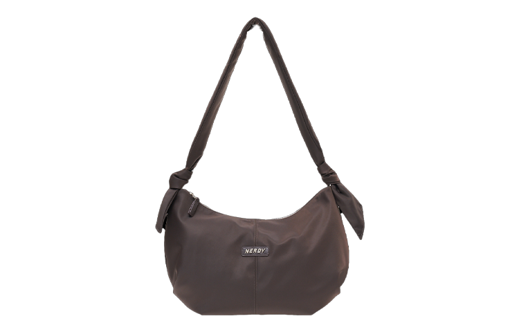 Nerdy Polyester Handbag, Crossbody Bag, Shoulder Bag Regular Women's Brown