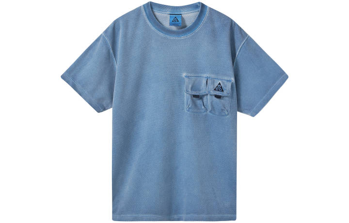 Nike Nike T Shirts Men's Blue Crew Neck Moderate Straight Fit