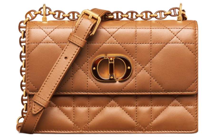 DIOR Caro Calfskin Crossbody Bag, Shoulder Bag Women's Brown