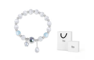 Shiban Artificial Crystal, Artificial Glass Cat's Eye Bracelets Women's