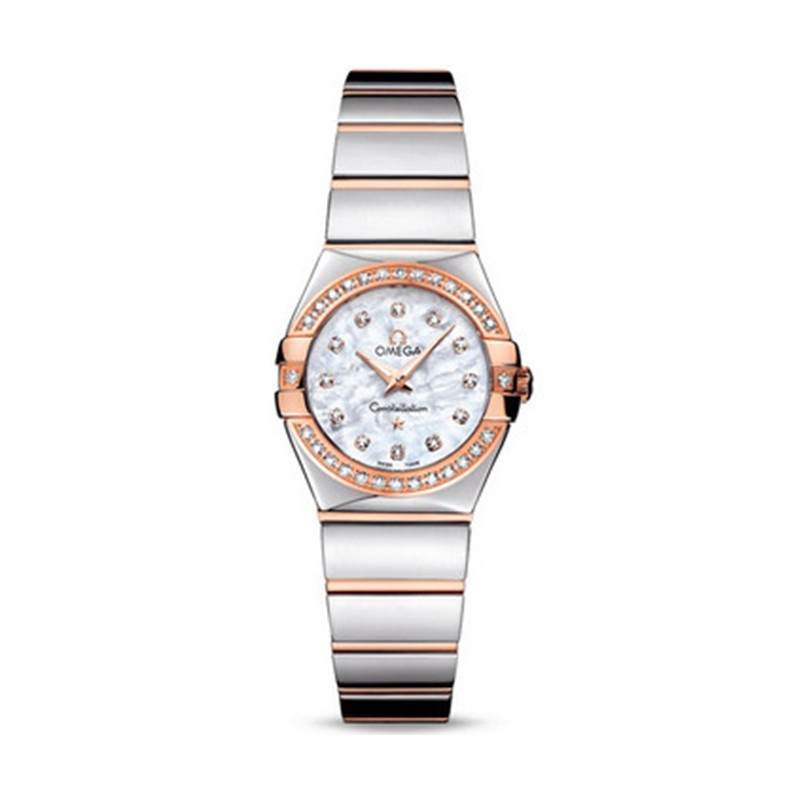 OMEGA Constellation Collection Zodiac Watch Quartz Movement Women's Watch 24mm Silver Dial