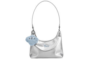 TOUTOU Pu Shoulder Bag Medium Women's Mountain Spring Pink