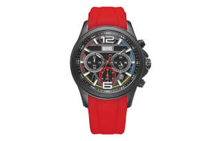 MARVEL Iron Man Collection Quartz Movement Silicone Strap Watch Men's Watches Black Dial M 9309R