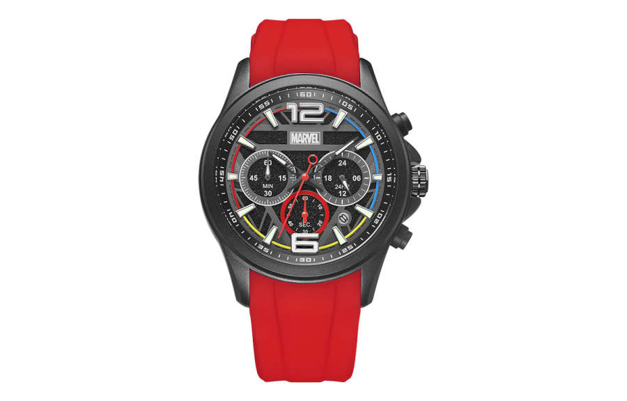 MARVEL MARVEL Iron Man Collection Quartz Movement Silicone Strap Watch Men's Watches Black Dial M 9309R