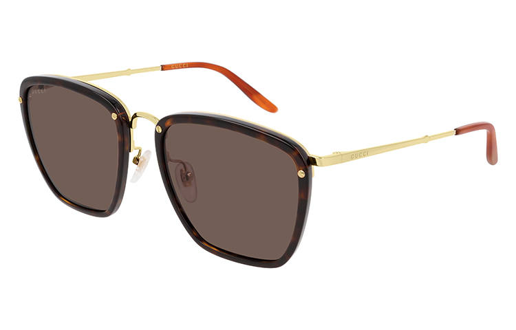 GUCCI GUCCI Square Frame Acetate Sunglasses