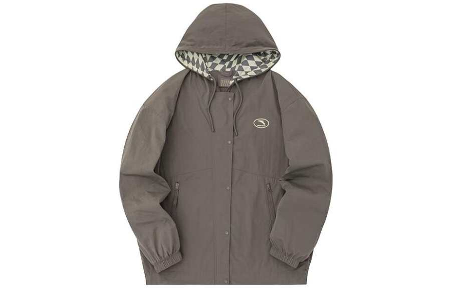 Anta Life Collection Jackets & Coats Women's Olive Gray