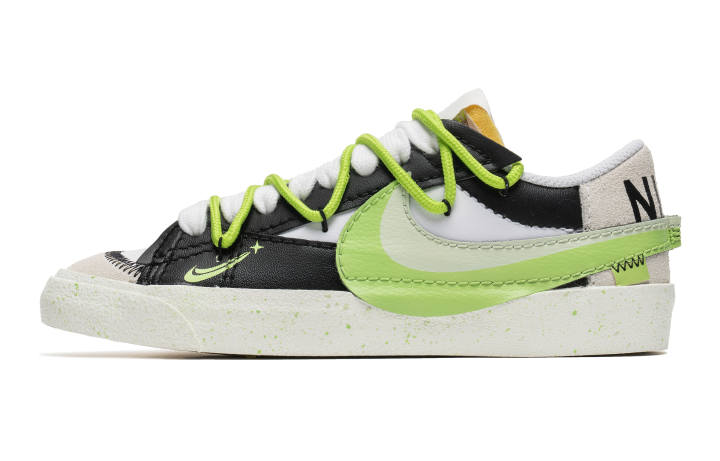 Nike Nike Blazer Low top Skateboard Shoes Women's Black White Green