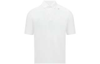Reebok Polo Shirts Men's White Polo Collar Moderate Straight Fit