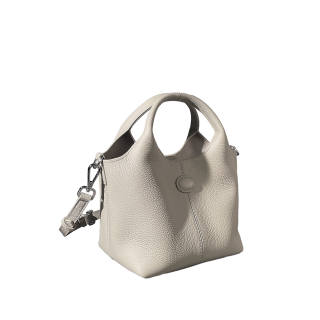 AJ AOIRJ Genuine Leather Vegetable Basket Bag, Water Bucket Shape, Shoulder Bag, Crossbody Bag, Handbag Regular Women's