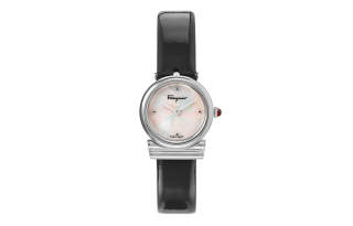 FERRAGAMO Wrist Watches Quartz Movement Stainless Steel Watchband 22mm Mother of Pearl Color Watch Dial Women's Watch