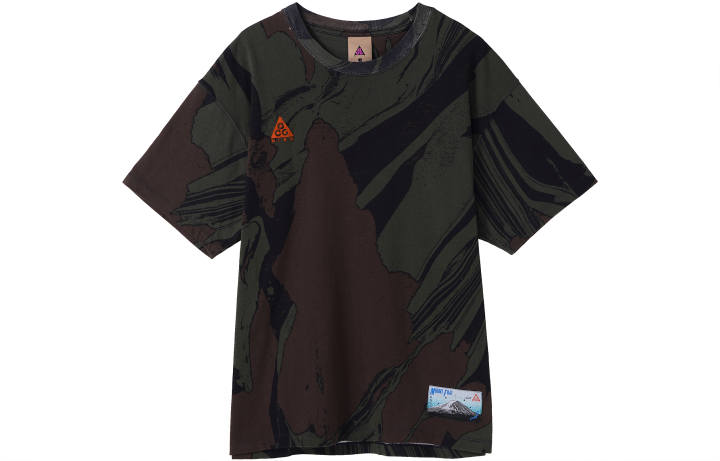 Nike Nike ACG T Shirts Men's Black Crew Neck Moderate Straight Fit