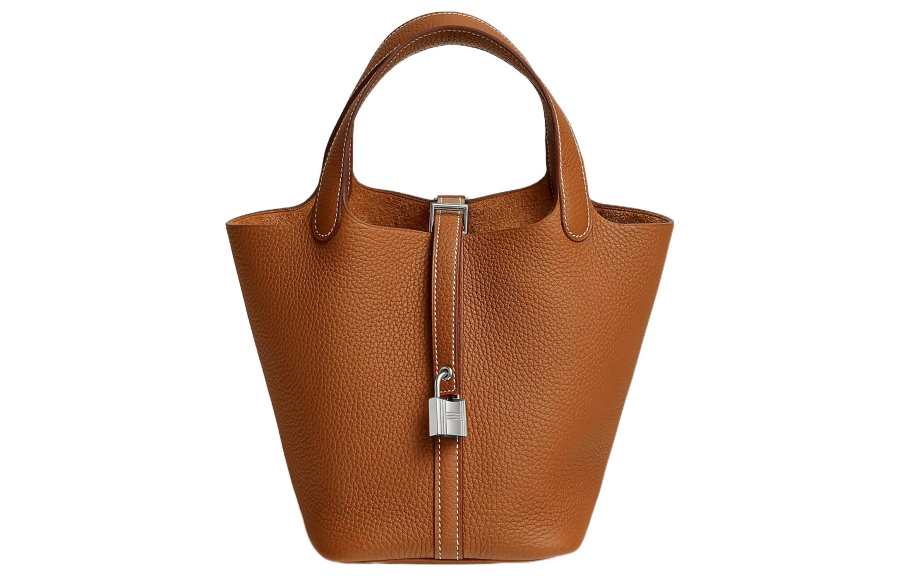 HERMES HERMES Bag Picotin 18 Lock Clemence Leather Gold