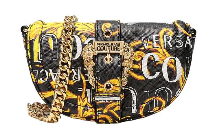VERSACE JEANS COUTURE Polyester Clutch Chain Shoulder Bag Women's