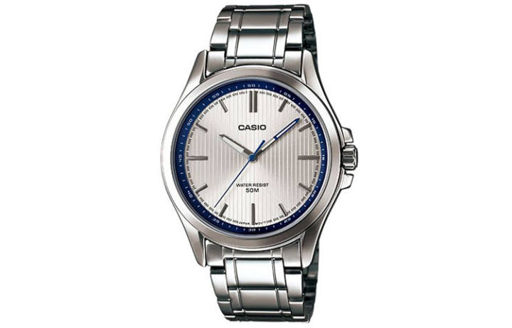 CASIO CASIO Men Standard Series Silver Watch MTP-E104D-7A