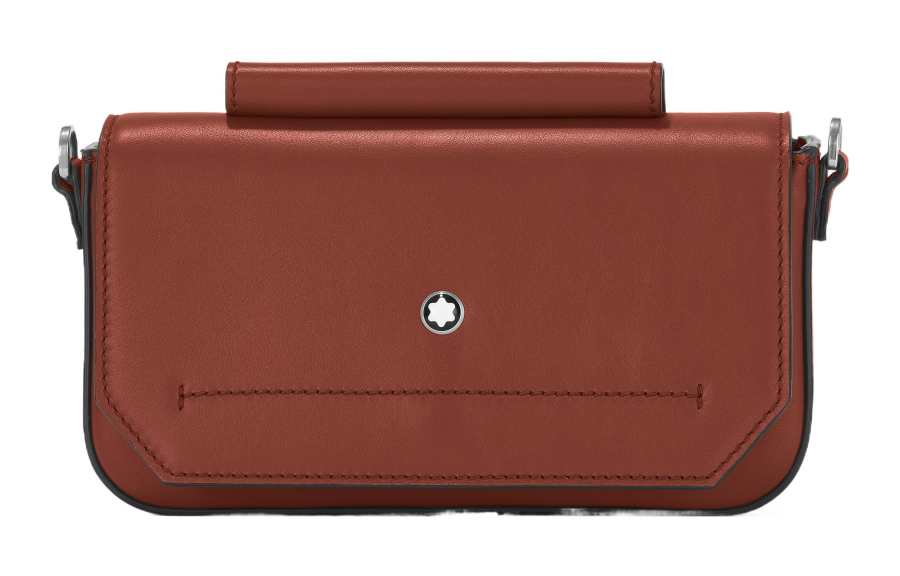 MONTBLANC Calfskin Shoulder Bag, Crossbody Bag Mini Women's Brown