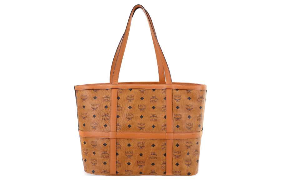 MCM MCM Delmy Shopper Medium Visetos Cognac