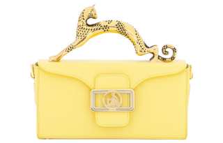 Lanvin Calfskin Shoulder Bag, Crossbody Bag, Handbag Women's Yellow