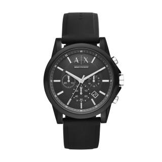 ARMANI EXCHANGEAE Wrist Watches Quartz Movement Silicone Strap Black Dial Men's Watches Darth Vader Gift Box