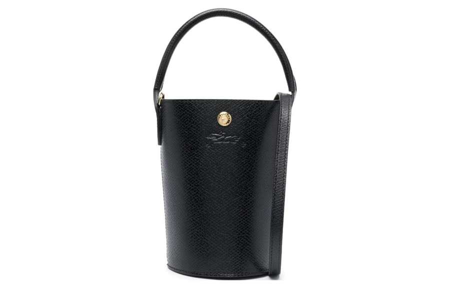 LONGCHAMP Épure Cow Leather Bucket Bag, Handbag, Shoulder Bag, Crossbody Bag Mini Women's Black