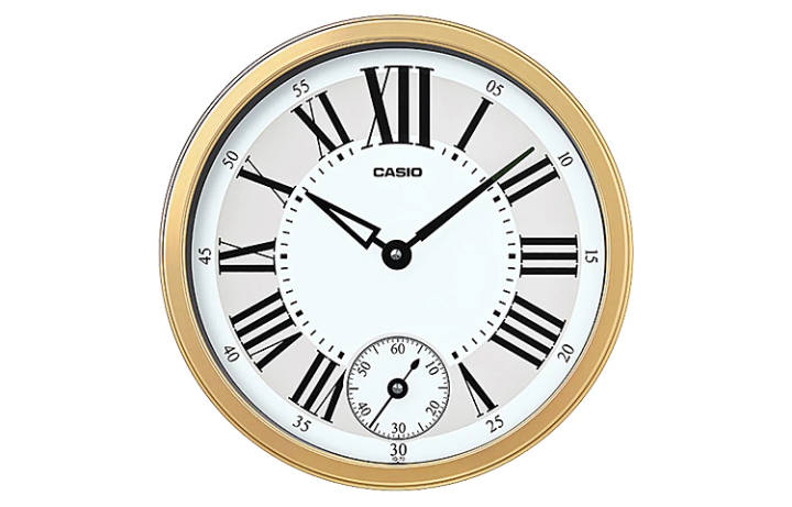 CASIO CASIO Quartz Movement Resin Shell Wall Clock Unisex White IQ 70 9
