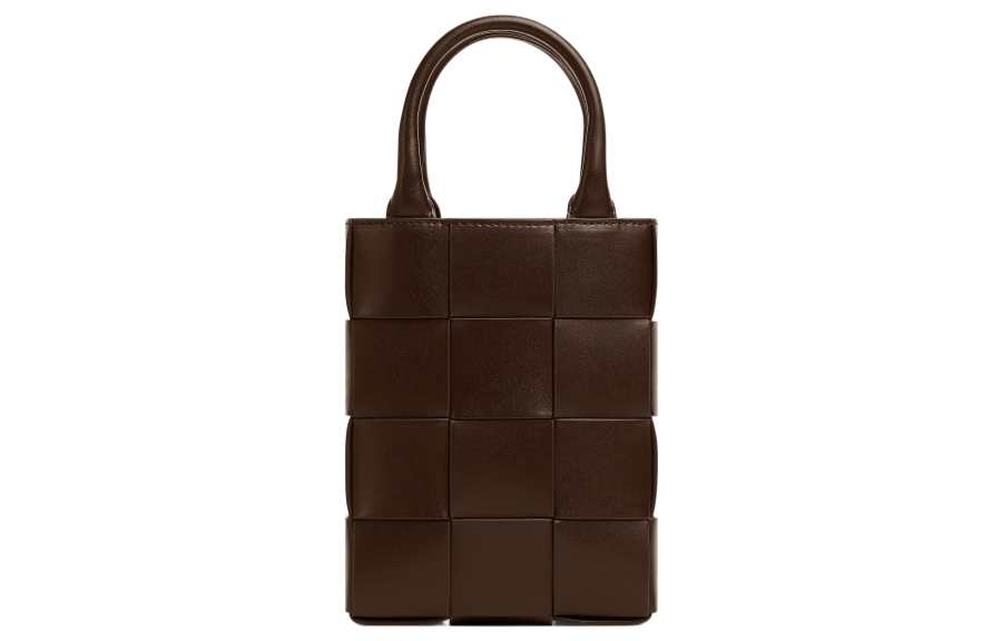 Bottega Veneta CASSETTE Cow Leather Handbag, Shoulder Bag, Crossbody Bag Mini Men's Light Brown/Ocean Blue