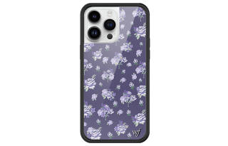 WILDFLOWER Silicone Material Sugar Plum Flowers Phone Cases Compatibility Apple IPhone 15/14 Pro/Ma Girlish
