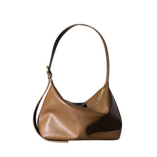AJ AOIRJ Cow Leather Shoulder Bag, Crossbody Bag Medium Women's Brown/Black/Coffee/White