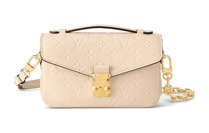 LOUIS VUITTON LOUIS VUITTON Pochette Metis Cow Leather Messenger Bag, Handbag Women's Cream