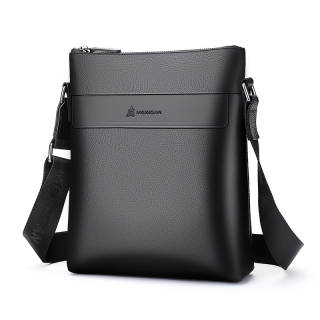 MEXICAN Business Cow Leather Crossbody Bags Men's Black/Coffee