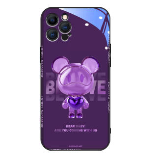 Hizeus Glass Material Light Up Phone Cases Compatibility With Apple